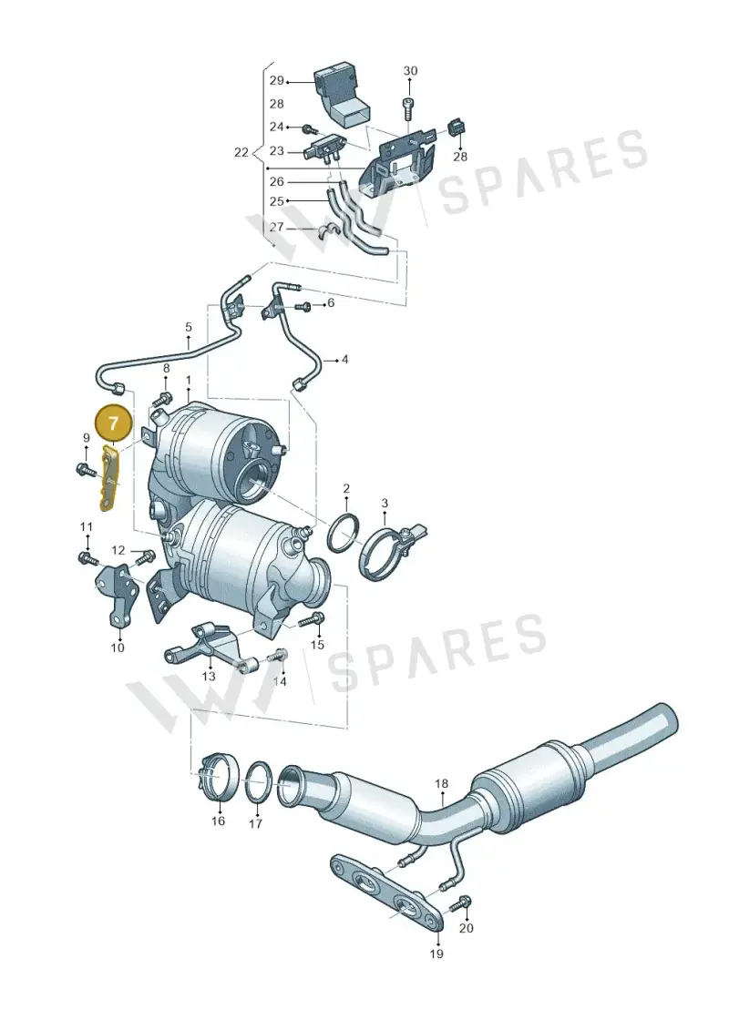 05E253461M — SEAT Ateca Style (2016-) diagram 813253026, position 7