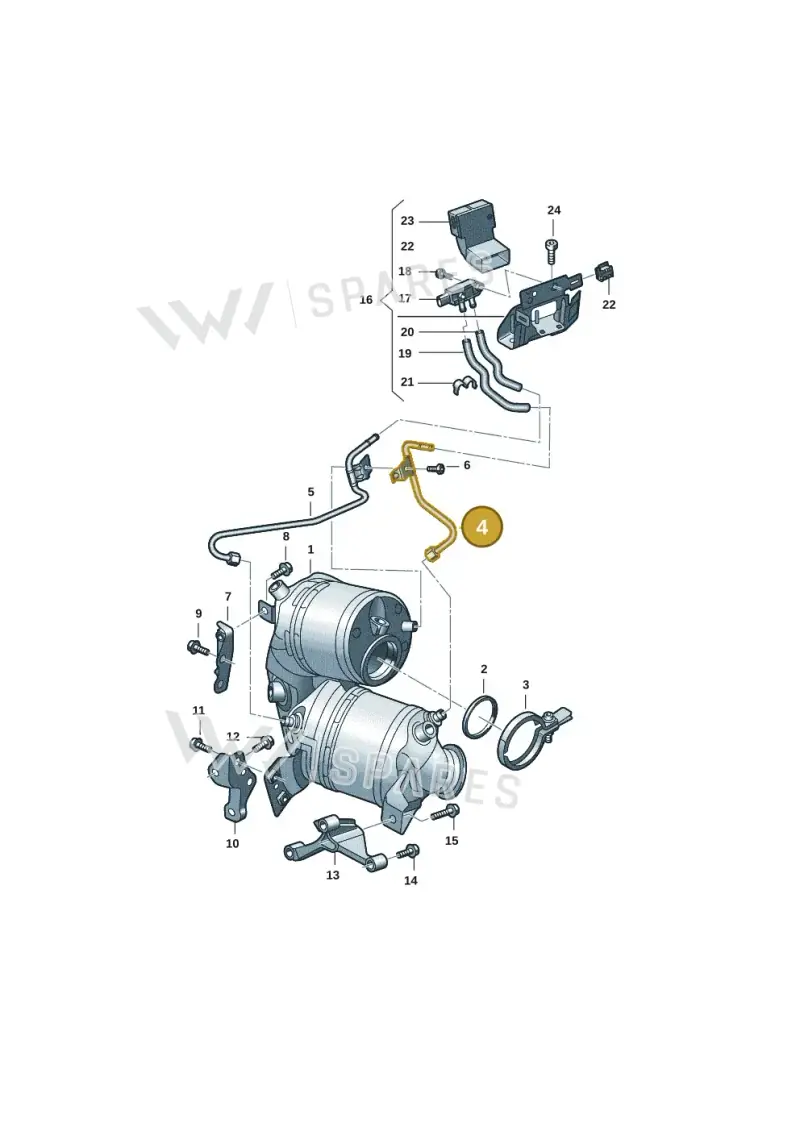 05E253574L — SEAT Formentor TSI CUPRA (2020-) diagram 2f0253110, position 4