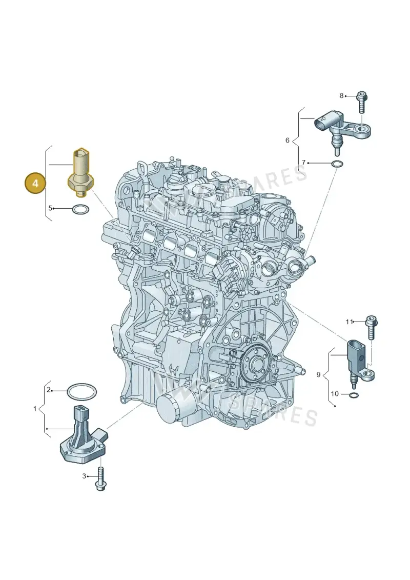 05E906060A — SEAT Formentor TSI CUPRA (2020-) diagram 907660006, position 4