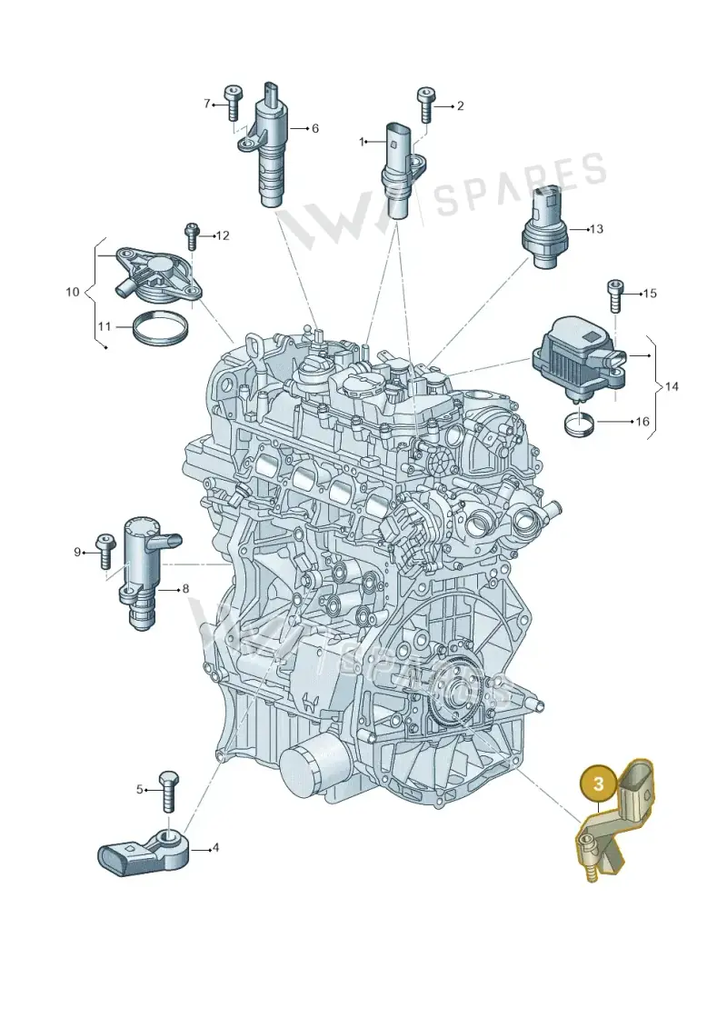 05E906433A — SEAT Leon style (2019-) diagram 907601006, position 3