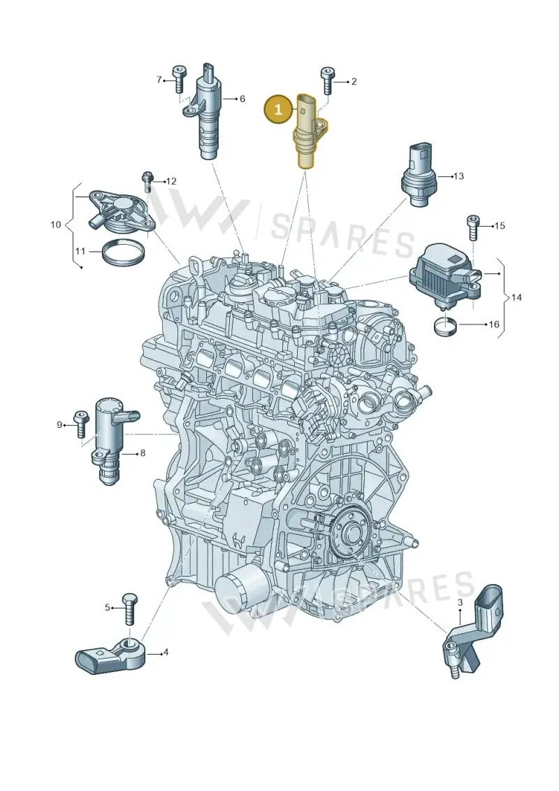 05E907601H — SEAT Leon style (2019-) diagram 907601006, position 1