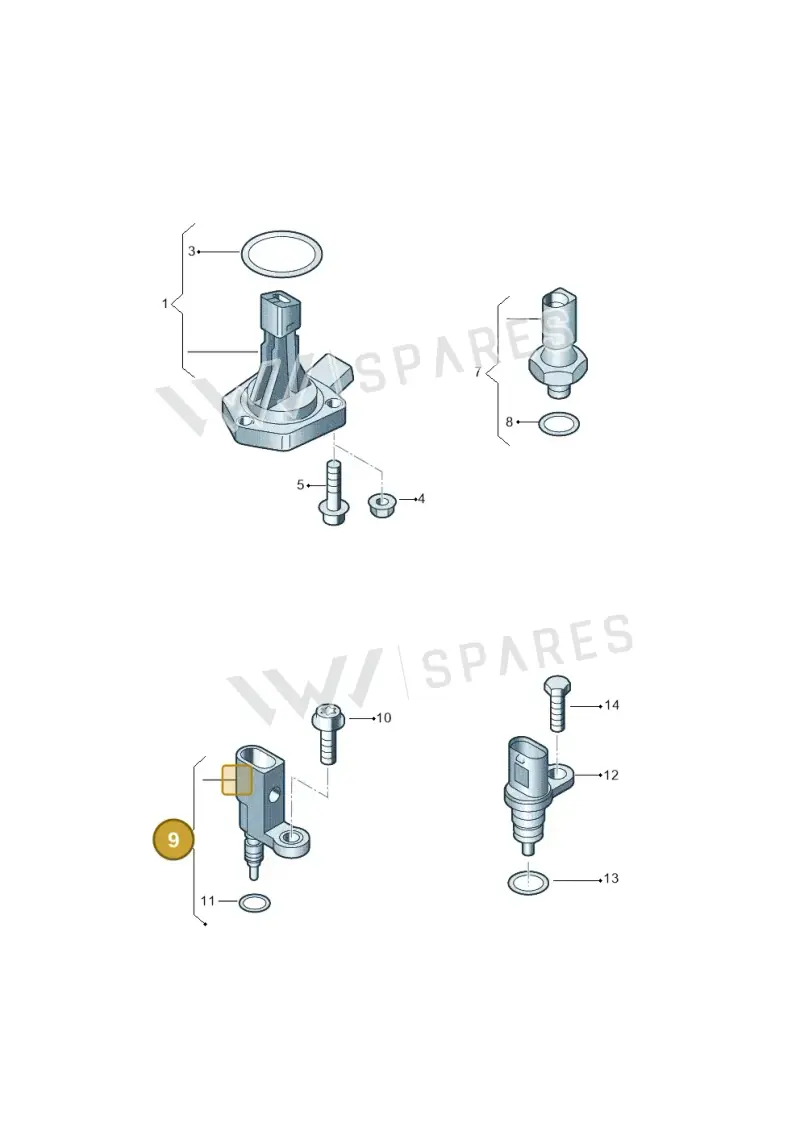 05E919501 — SEAT Tarraco FR (2018-2024) diagram 884919400, position 9