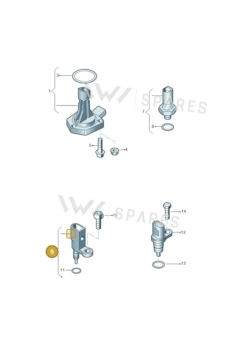 05E919501E — SEAT Ateca Style (2016-) diagram 884919400, position 9