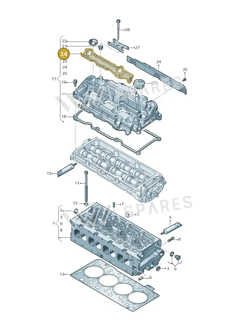 05L103198 — SEAT Formentor TSI CUPRA (2020-) diagram 793103066, position 14