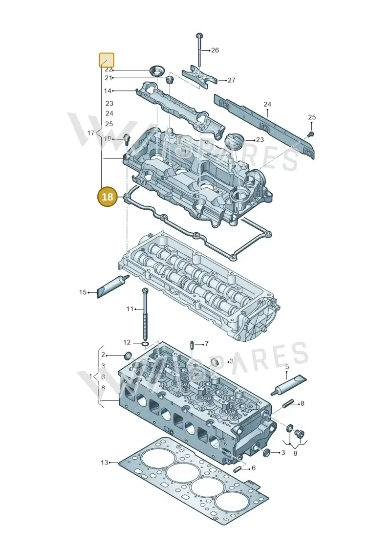 05L103483F — SEAT Leon style (2019-) diagram 793103066, position 18