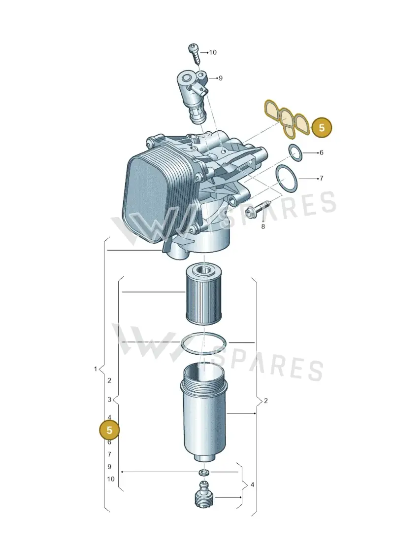 05L115441 — SEAT Formentor TSI CUPRA (2020-) diagram 5h0115075, position 5