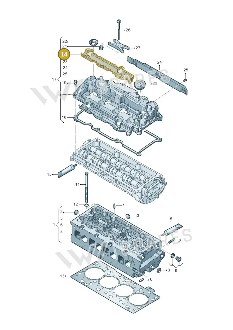 05L129561 — SEAT Formentor TSI CUPRA (2020-) diagram 793103066, position 14