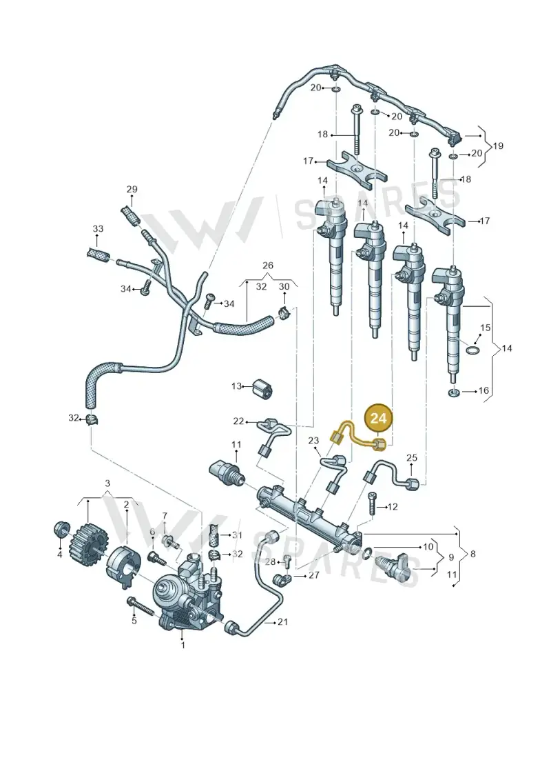 05L130303 — SEAT Formentor TSI CUPRA (2020-) diagram 793130020, position 24