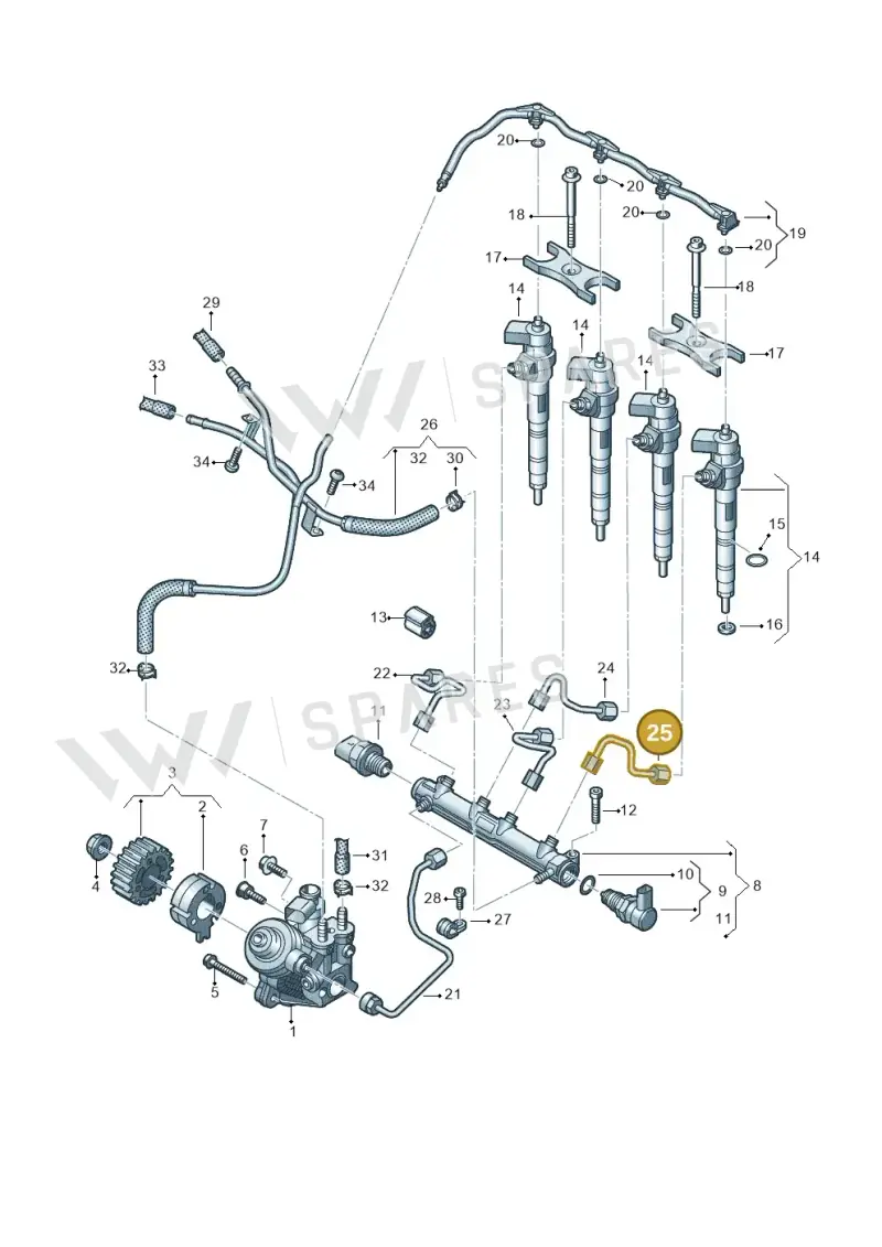 05L130304 — SEAT Formentor TSI CUPRA (2020-) diagram 793130020, position 25
