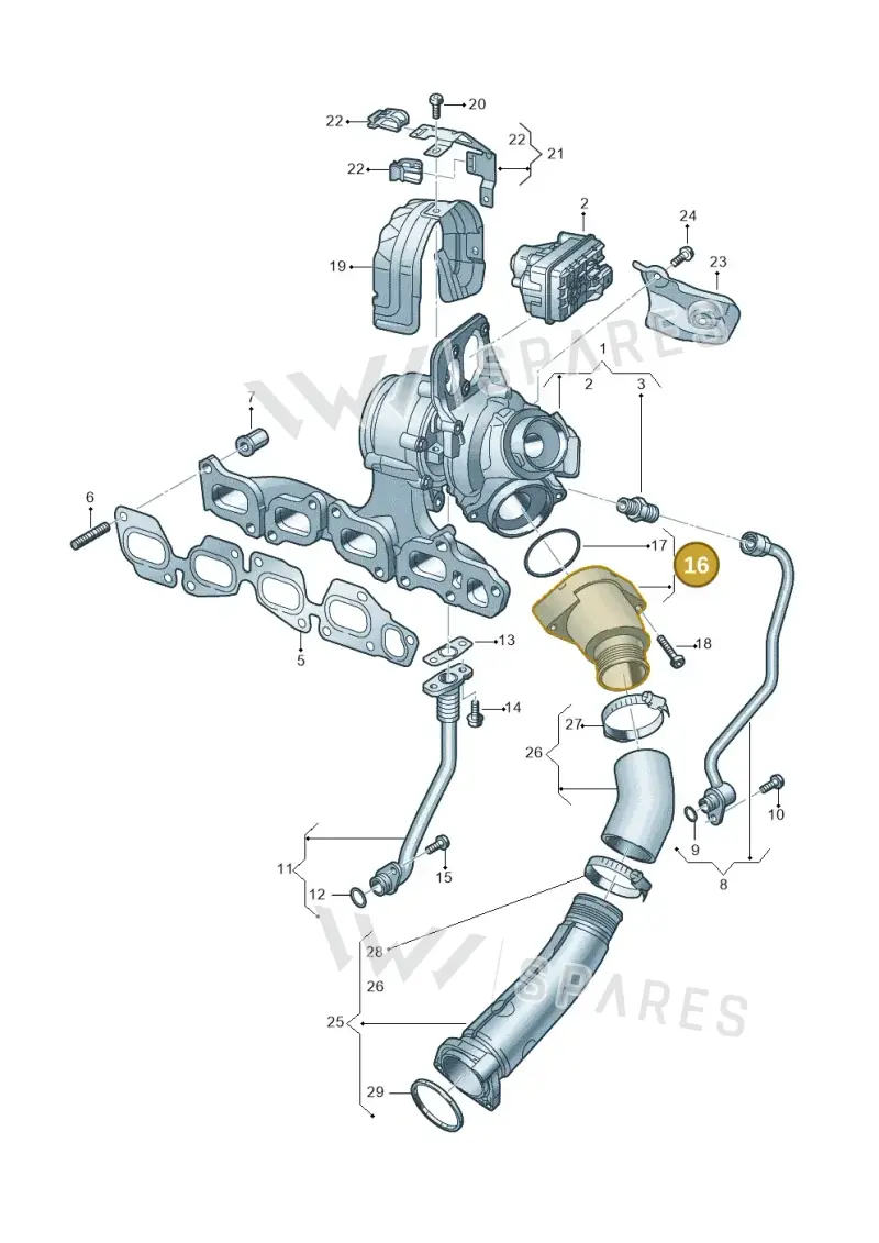 05L131111F — SEAT Formentor TSI CUPRA (2020-) diagram 793145064, position 16