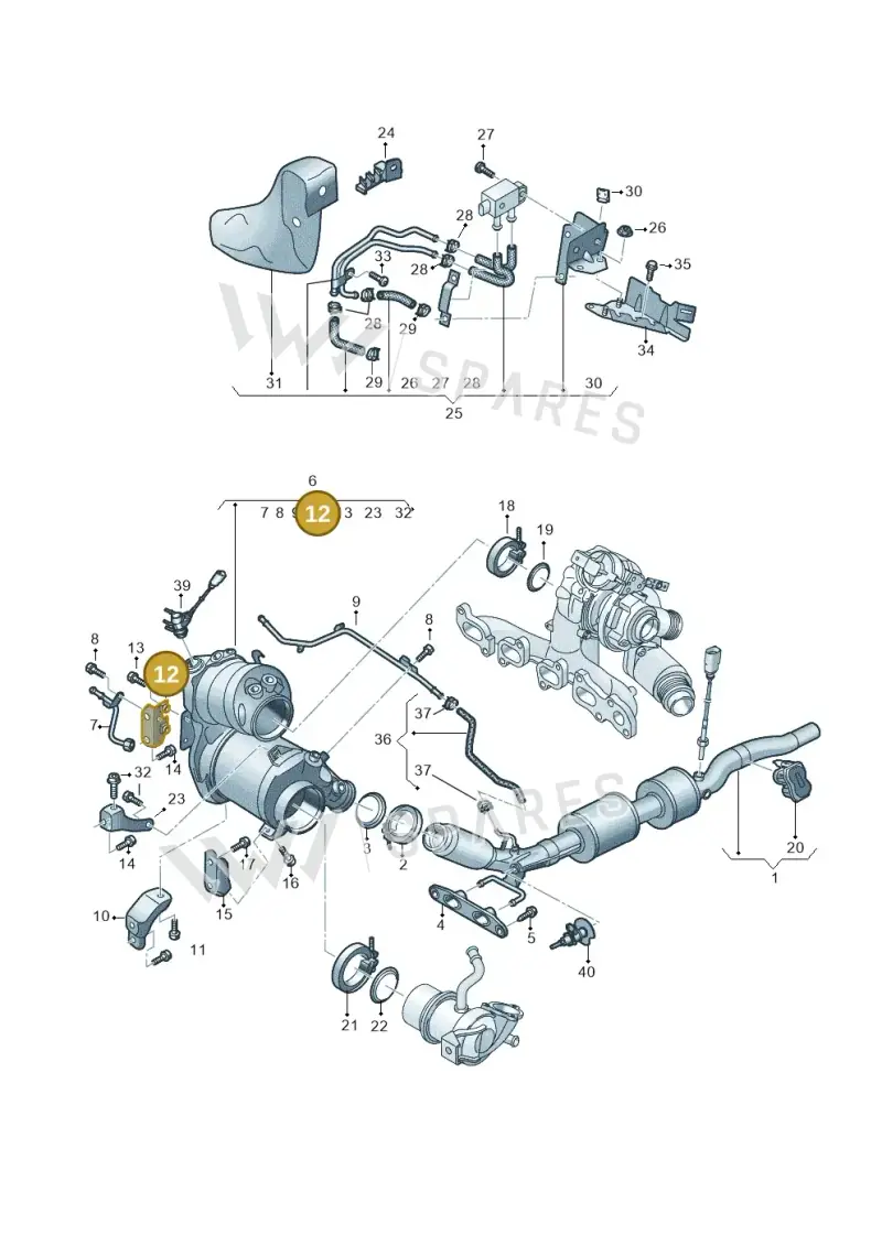 05L131645M — SEAT Formentor TSI CUPRA (2020-) diagram 793253054, position 12