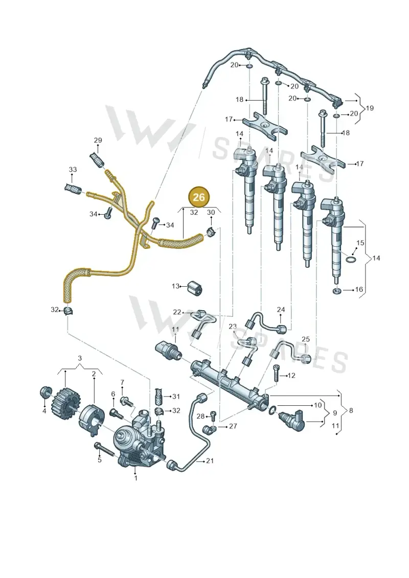 05L201360C — SEAT Formentor TSI CUPRA (2020-) diagram 793130020, position 26