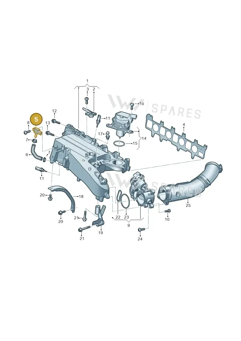 05L906051A — SEAT Formentor TSI CUPRA (2020-) diagram 793129090, position 5