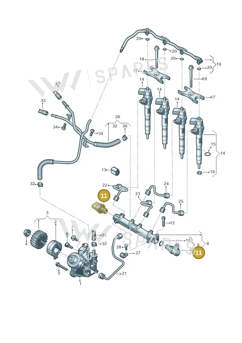 05L906054A — SEAT Formentor TSI CUPRA (2020-) diagram 793130020, position 11