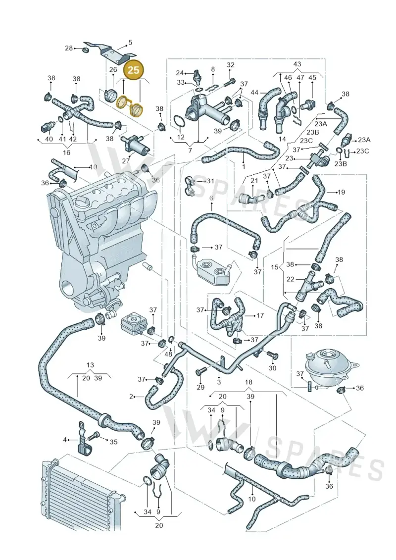066959209 — SEAT Alhambra (2006-2010) diagram 244121300, position 25