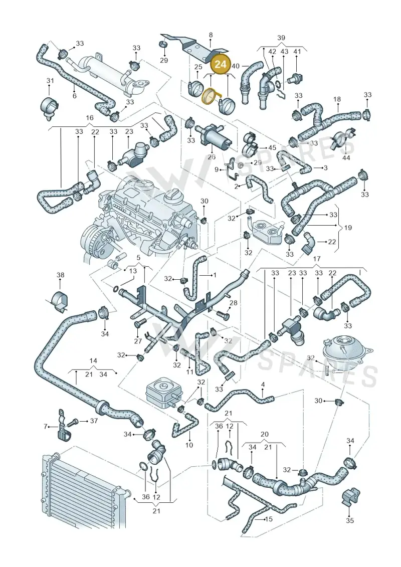 066959209 — SEAT Alhambra (2006-2010) diagram 244121400, position 24