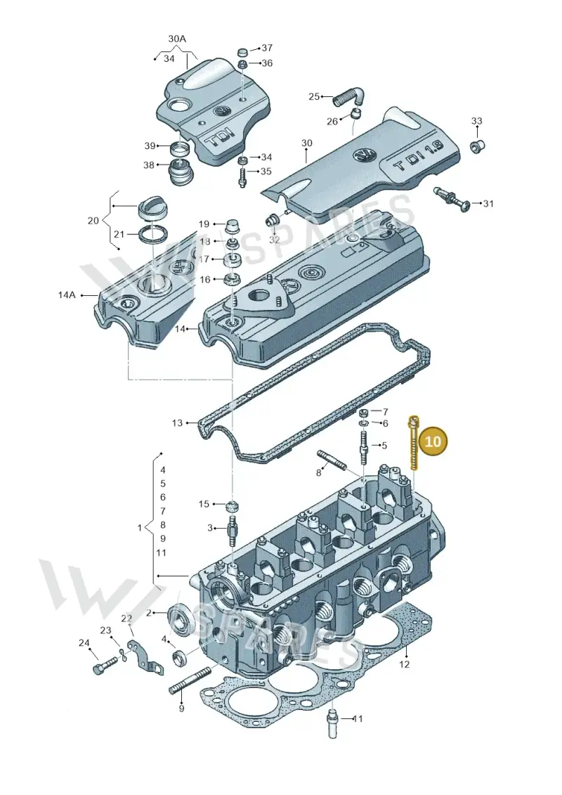 068103384A — SEAT AROSA (2003-2004) diagram 121103450, position 10