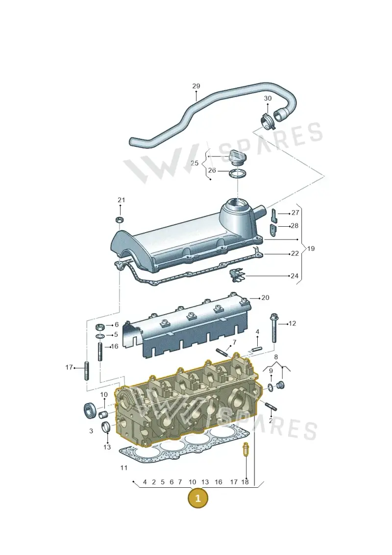 06A103265CX — SEAT ALHAMBRA/4MOTION (2005-) diagram 244103300, position 1
