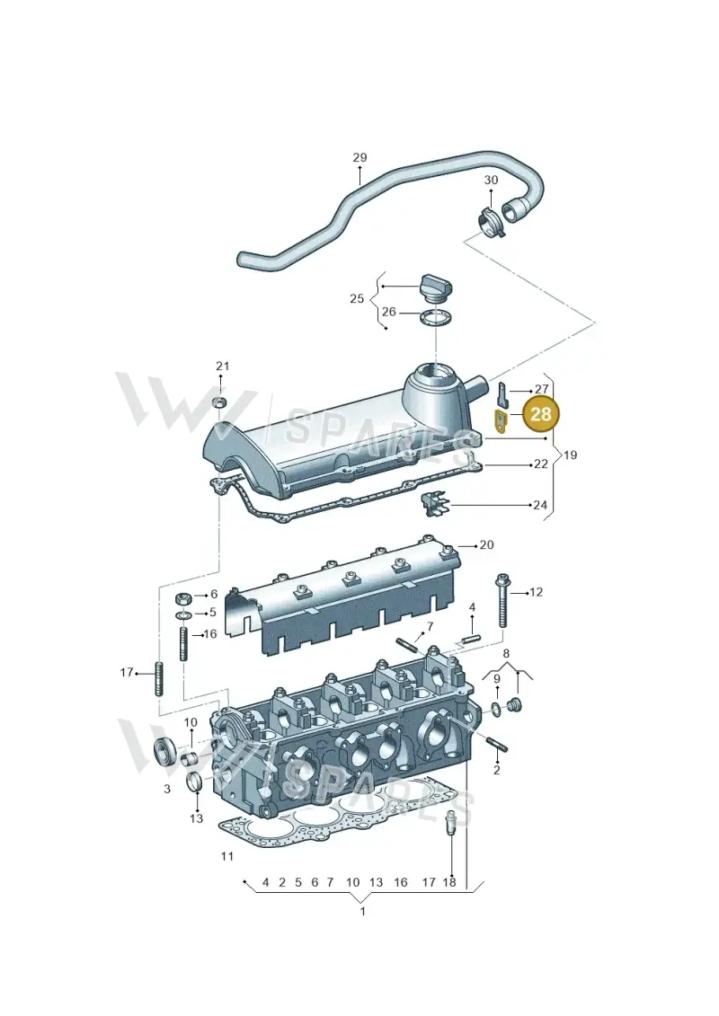 06A103733B — SEAT Alhambra (2006-2010) diagram 244103300, position 28