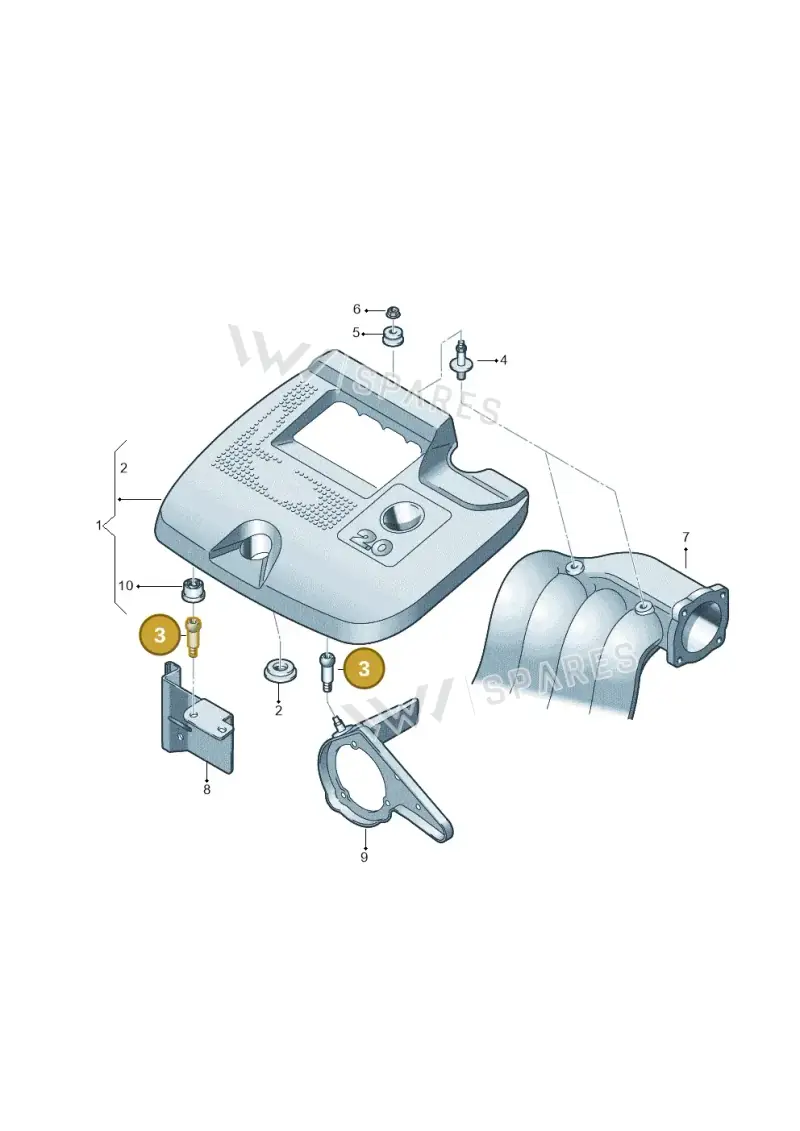 06A103951 — SEAT Alhambra (2006-2010) diagram 244103650, position 3