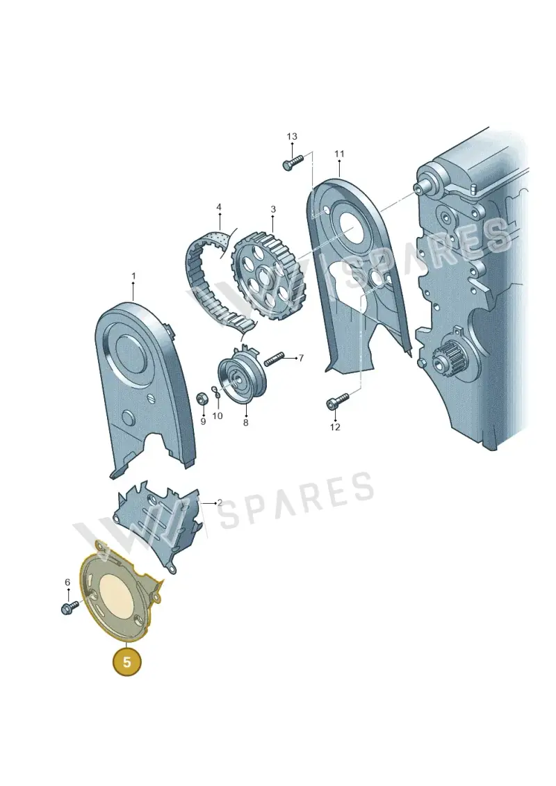 06A109175B — SEAT Altea XL Reference (2013-2013) diagram 195109570, position 5