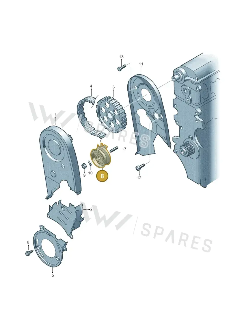 06A109479F — SEAT Altea XL Reference (2013-2013) diagram 195109570, position 8
