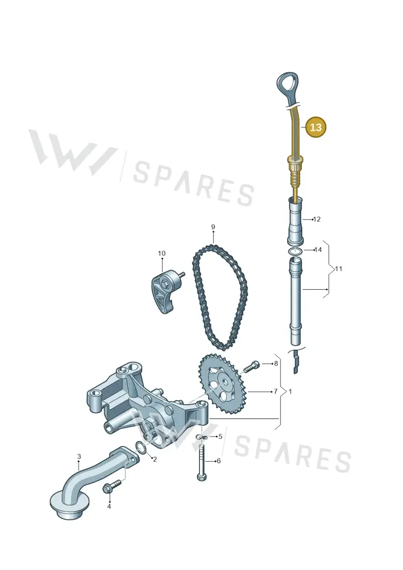 06A115611Q — SEAT Alhambra (2006-2010) diagram 194115100, position 13