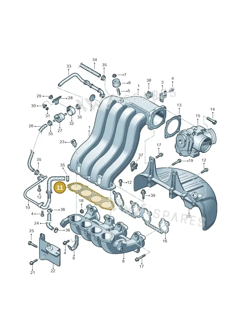 06A129717J — SEAT Ibiza Reference (2012-2012) diagram 194133270, position 11