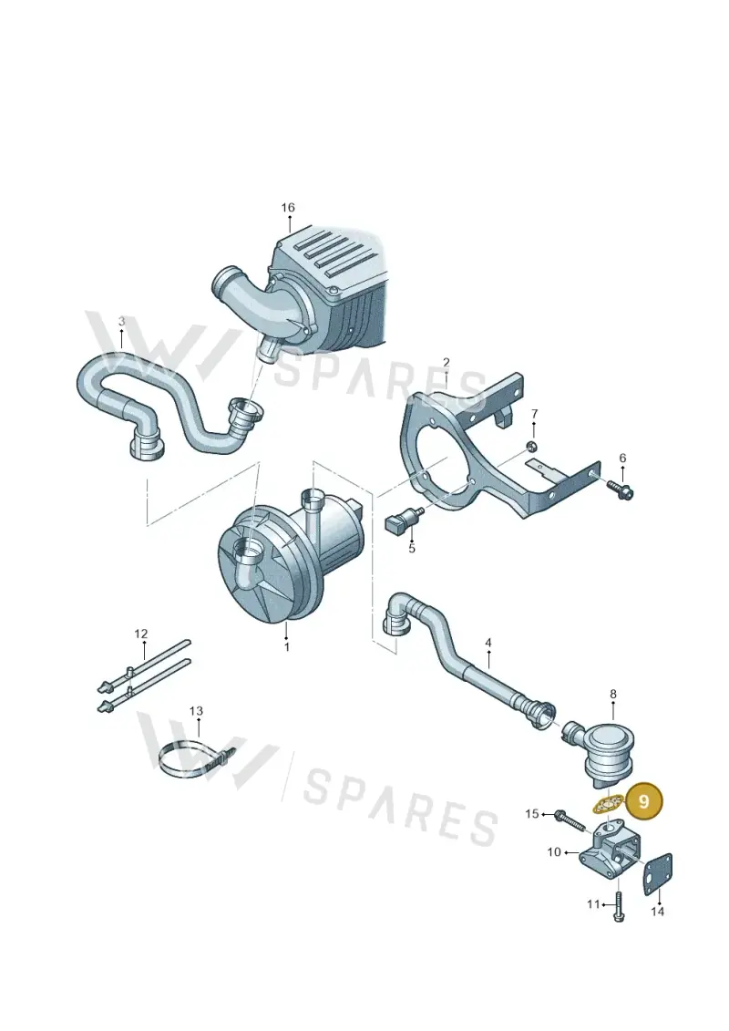 06A131120A — SEAT Altea XL Reference (2013-2013) diagram 649131000, position 9