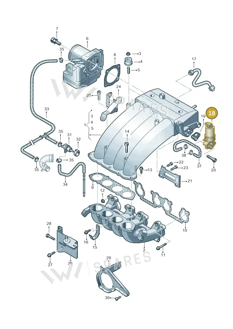 06A131501P — SEAT Alhambra (2006-2010) diagram 244133100, position 18