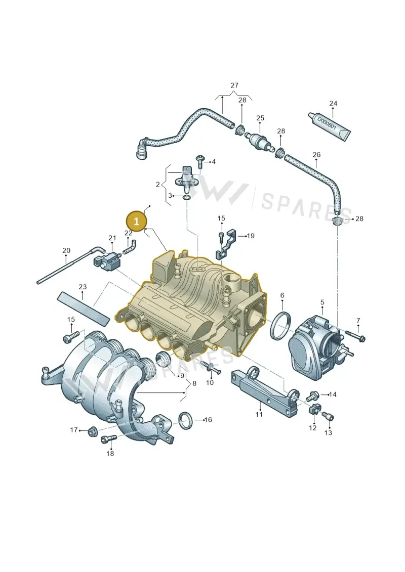 06A133203EM — SEAT Altea XL Reference (2013-2013) diagram 460133250, position 1