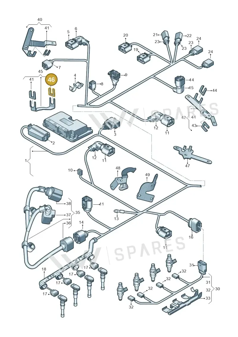 06A971845S — SEAT Altea XL Reference (2013-2013) diagram 412971110, position 46