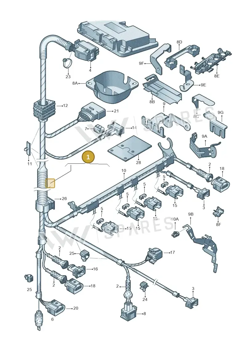 06A972619AF — SEAT Altea XL Reference (2010-2013) diagram 203971020, position 1