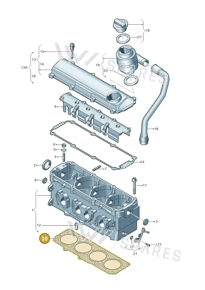 06B103383H — SEAT Altea XL Reference (2013-2013) diagram 209103470, position 10