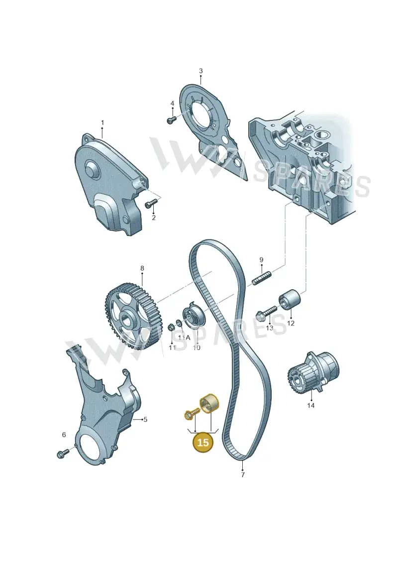 06B109244 — SEAT Leon Stylance (2010-2012) diagram 477109700, position 15