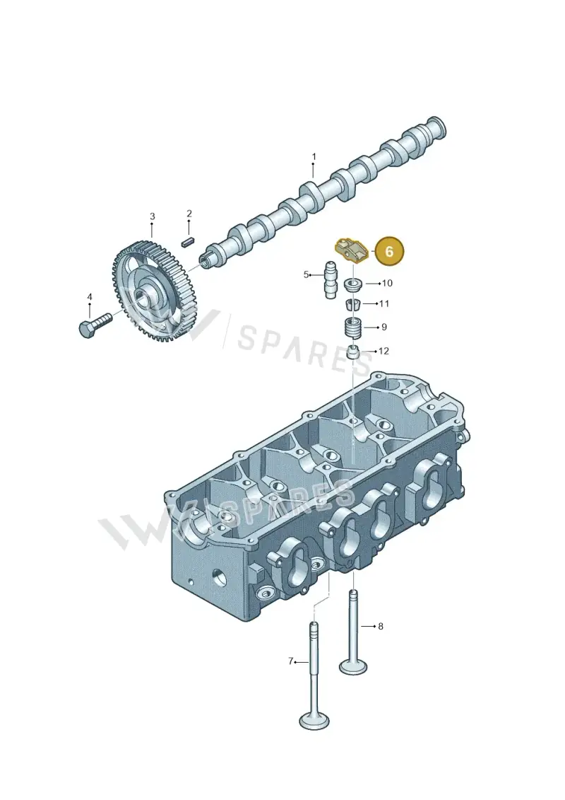 06B109417C — SEAT Altea XL Reference (2013-2013) diagram 195109150, position 6