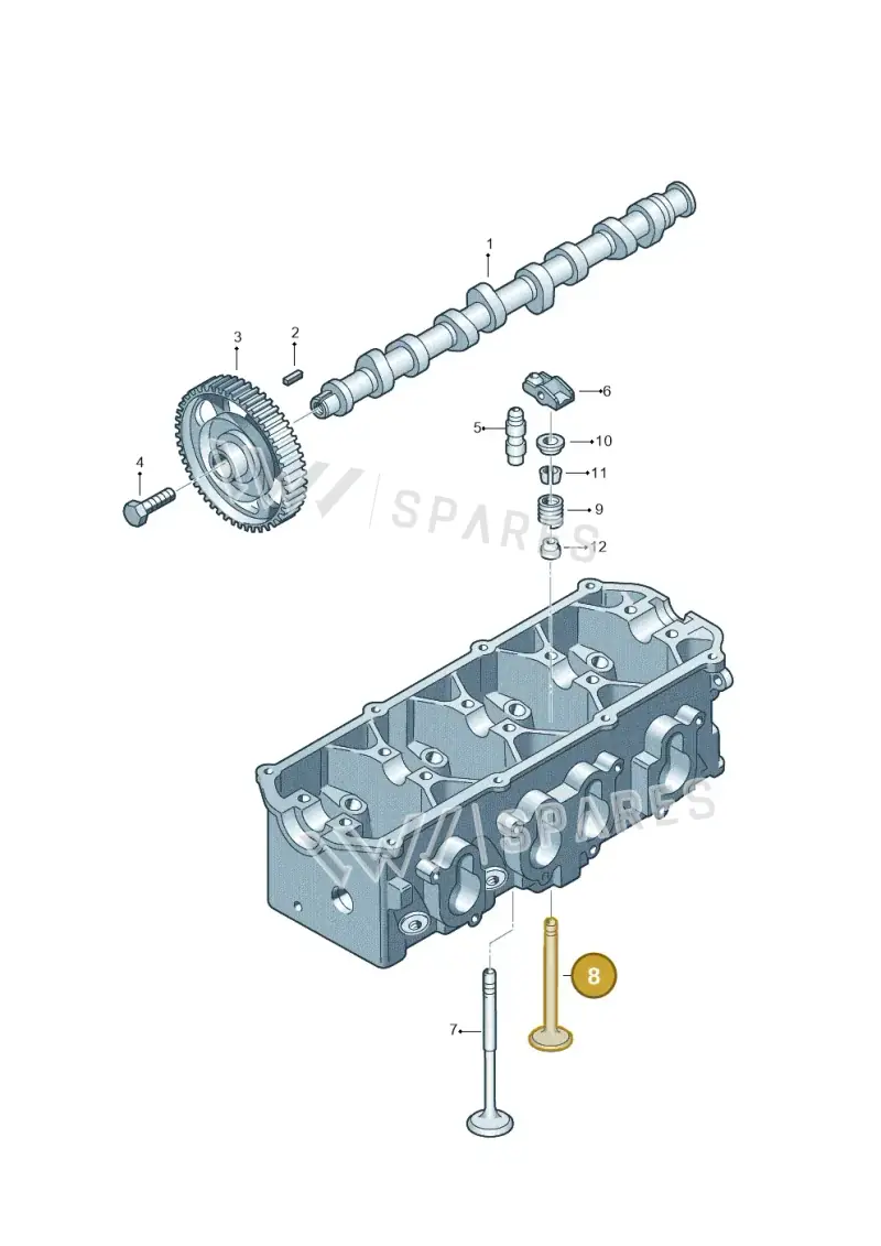 06B109611C — SEAT Altea XL Reference (2013-2013) diagram 195109150, position 8