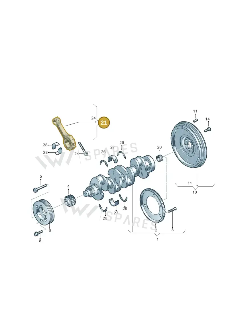 06B198401B — SEAT Altea XL Reference (2013-2013) diagram 777105000, position 21