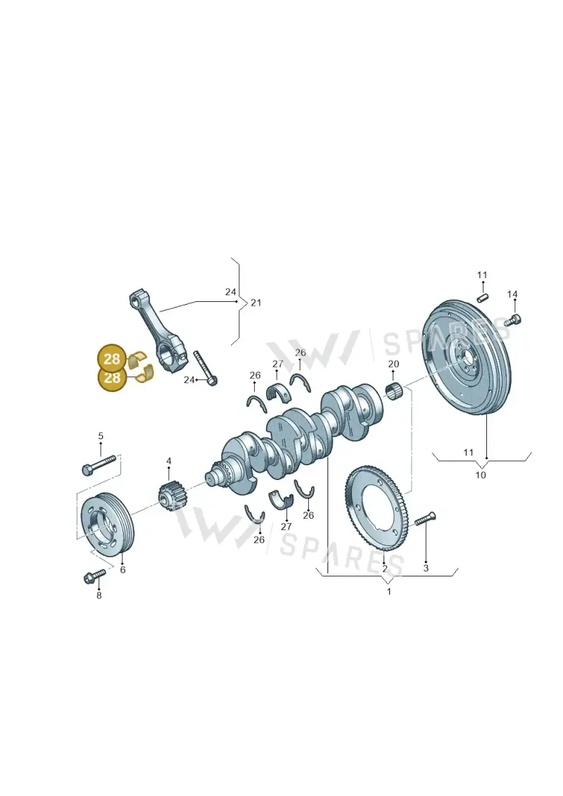 06B198701B — SEAT Altea XL Reference (2013-2013) diagram 777105000, position 28