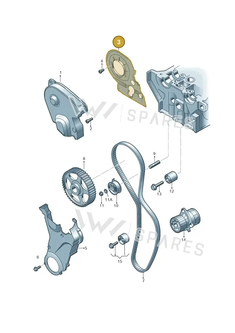 06D109145D — SEAT Leon Stylance (2010-2012) diagram 477109700, position 3