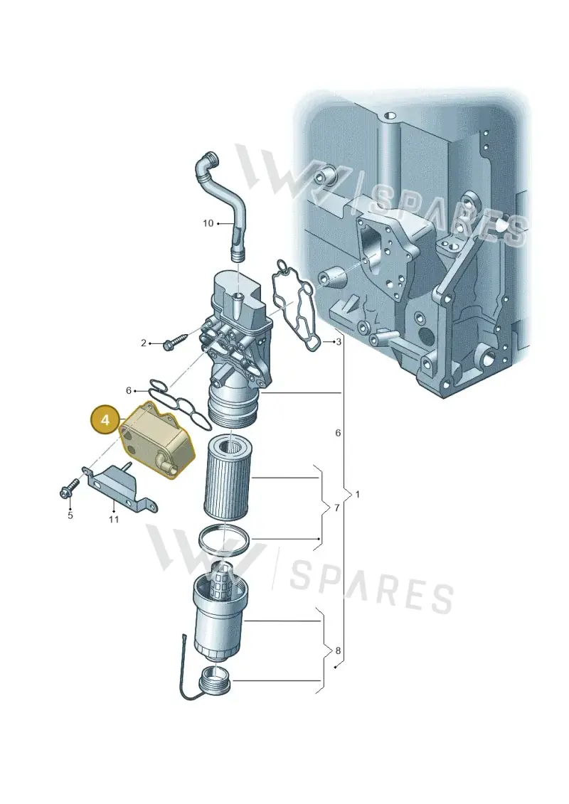 06D117021C — SEAT Leon Stylance (2010-2012) diagram 420115600, position 4