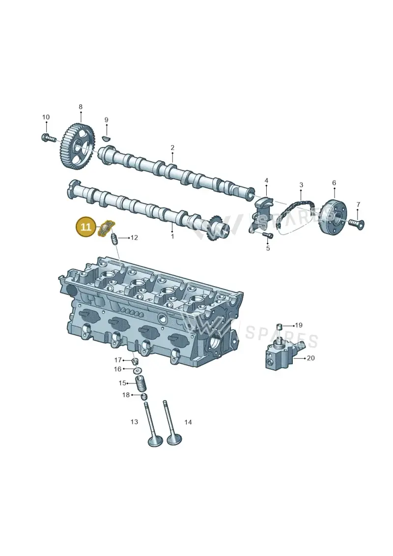 06E109417S — SEAT Leon Stylance (2010-2012) diagram 420109150, position 11