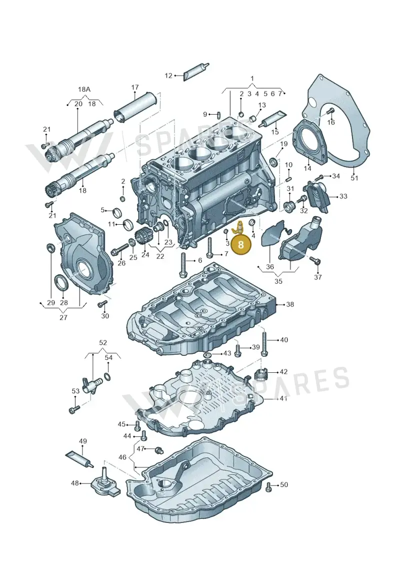 06F103154C — SEAT ALTEA                  07> (2006-) diagram 634103100, position 8
