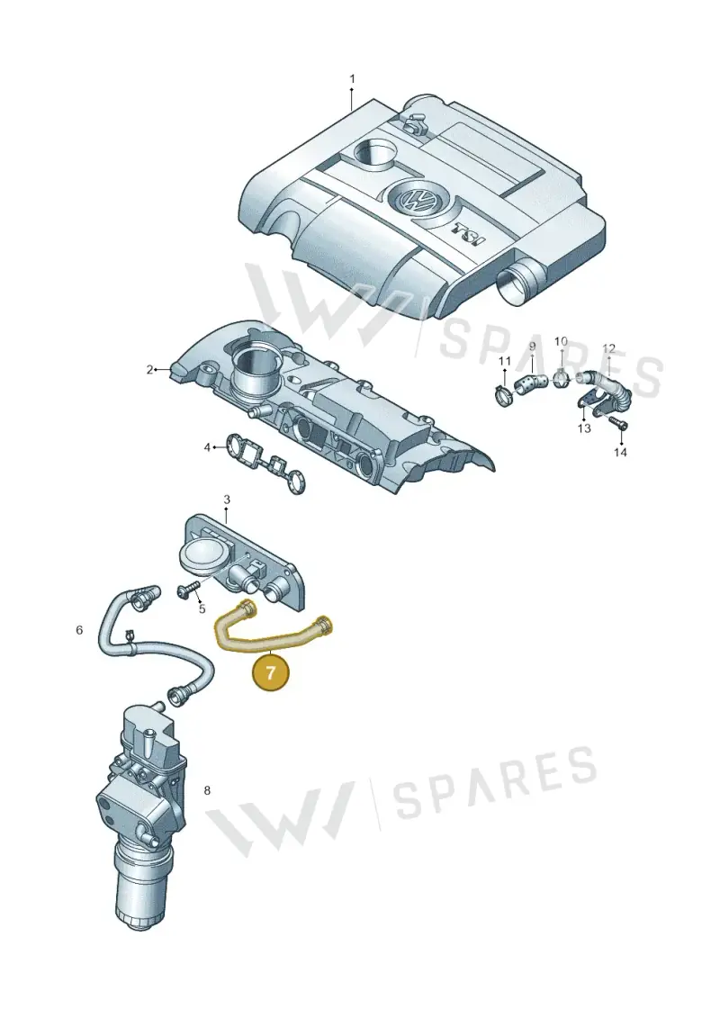 06F103221E — SEAT Leon Stylance (2010-2012) diagram 649103790, position 7