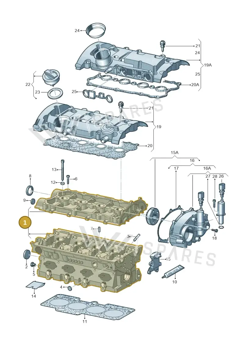 06F103351 — SEAT Leon Stylance (2010-2012) diagram 420103550, position 1