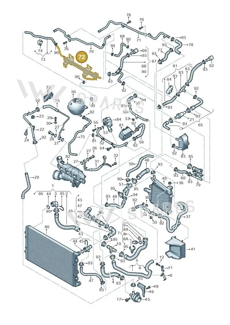 06F145317H — SEAT Leon Stylance (2010-2012) diagram 649121340, position 72