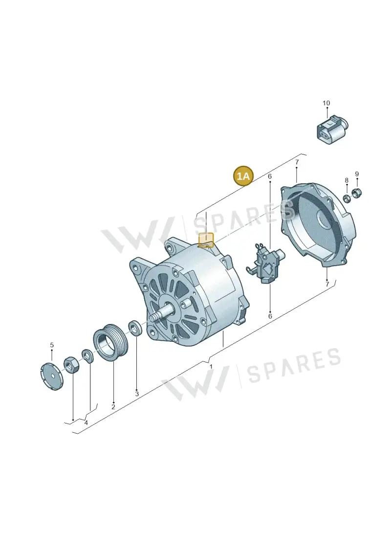 06F903023EX — SEAT Toledo Reference (2012-2015) diagram 631903000, position 1A