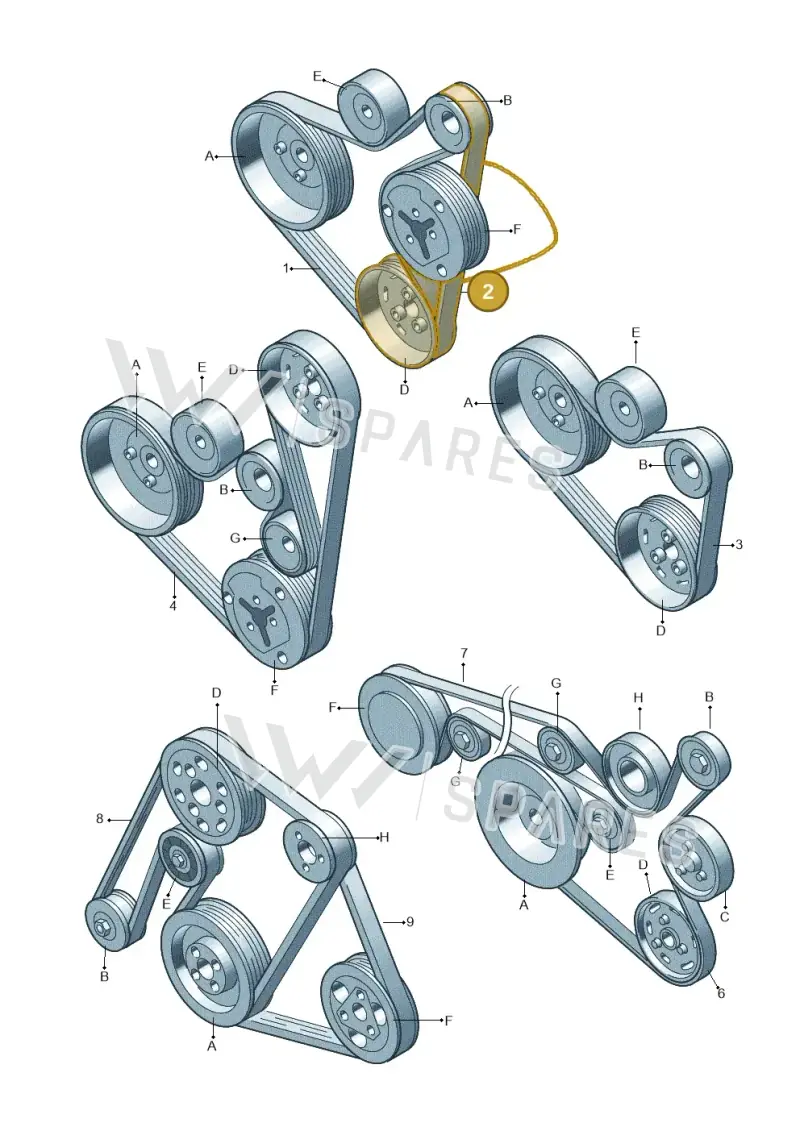 06F903137L — SEAT Leon Stylance (2010-2012) diagram 194903950, position 2