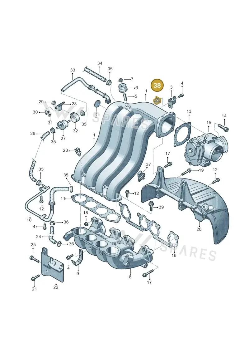 06G133459 — SEAT Ibiza Reference (2012-2012) diagram 194133270, position 38