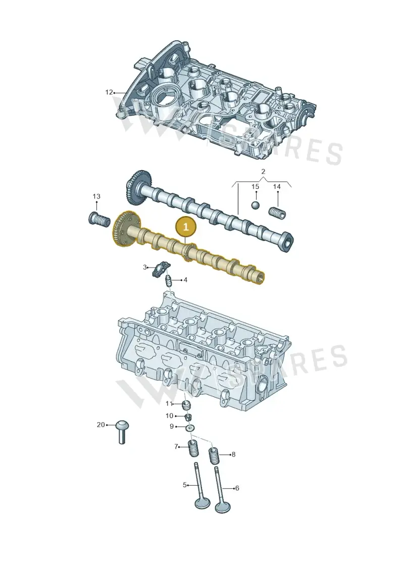 06H109021J — SEAT Altea XL Reference (2013-2013) diagram 627109200, position 1